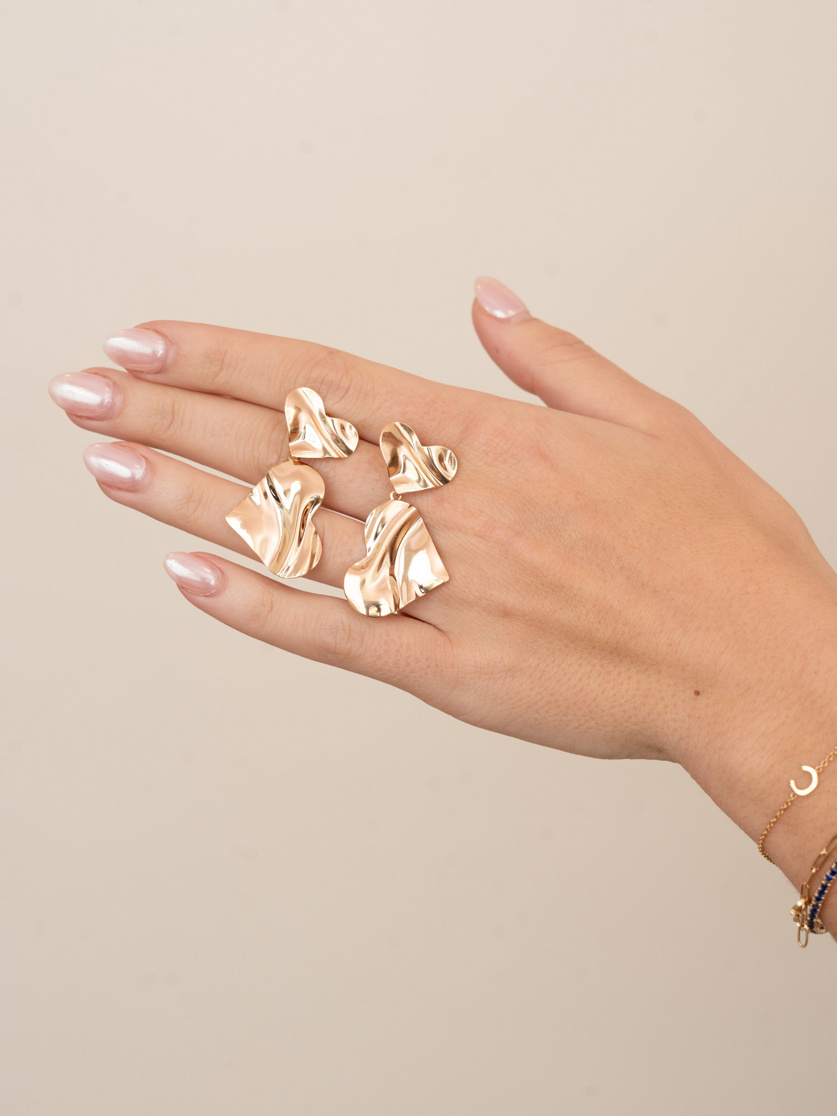 Love Drop Dangle Heart Earrings