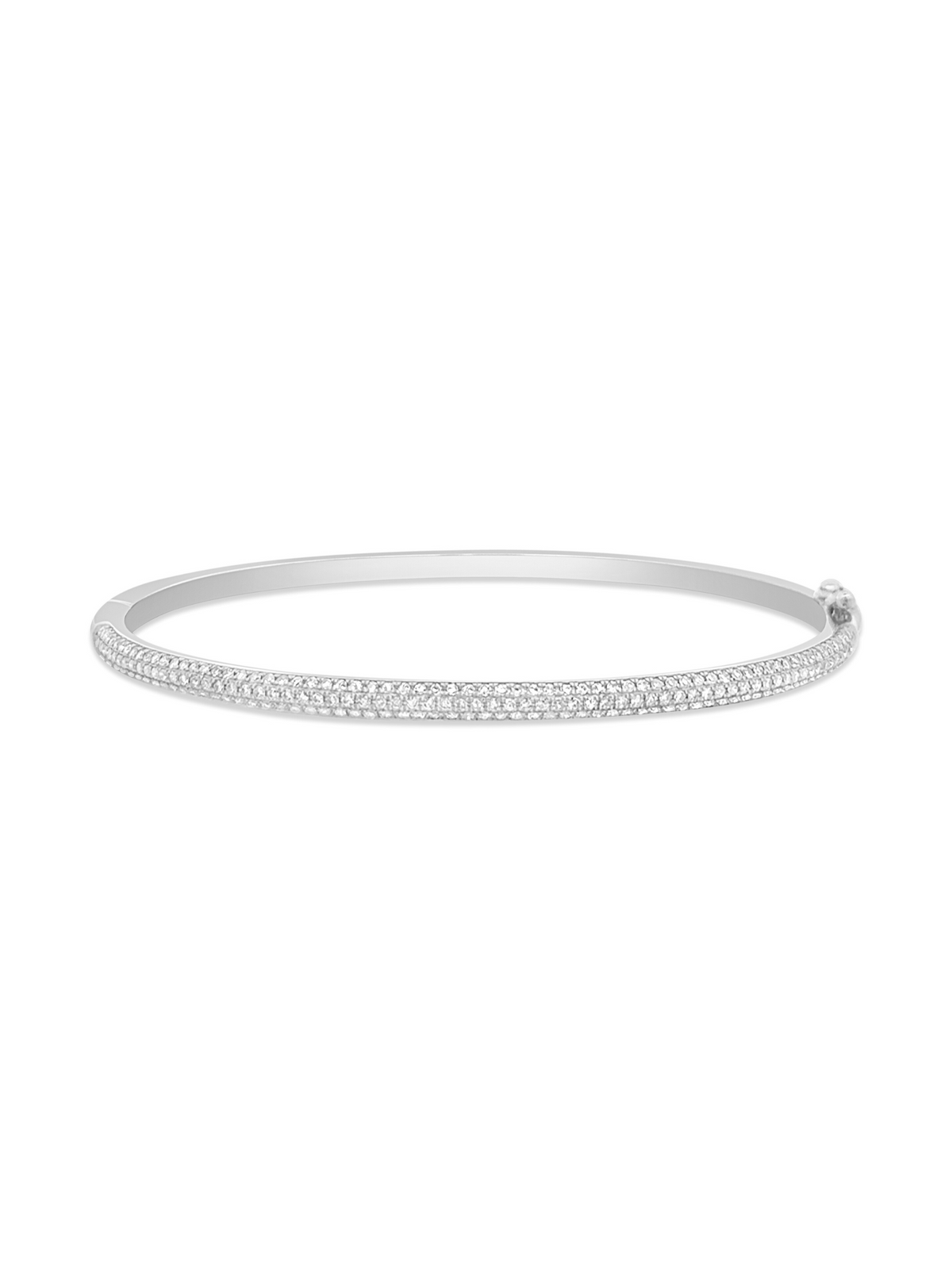 Whisper Pave Diamond Bangle 14K