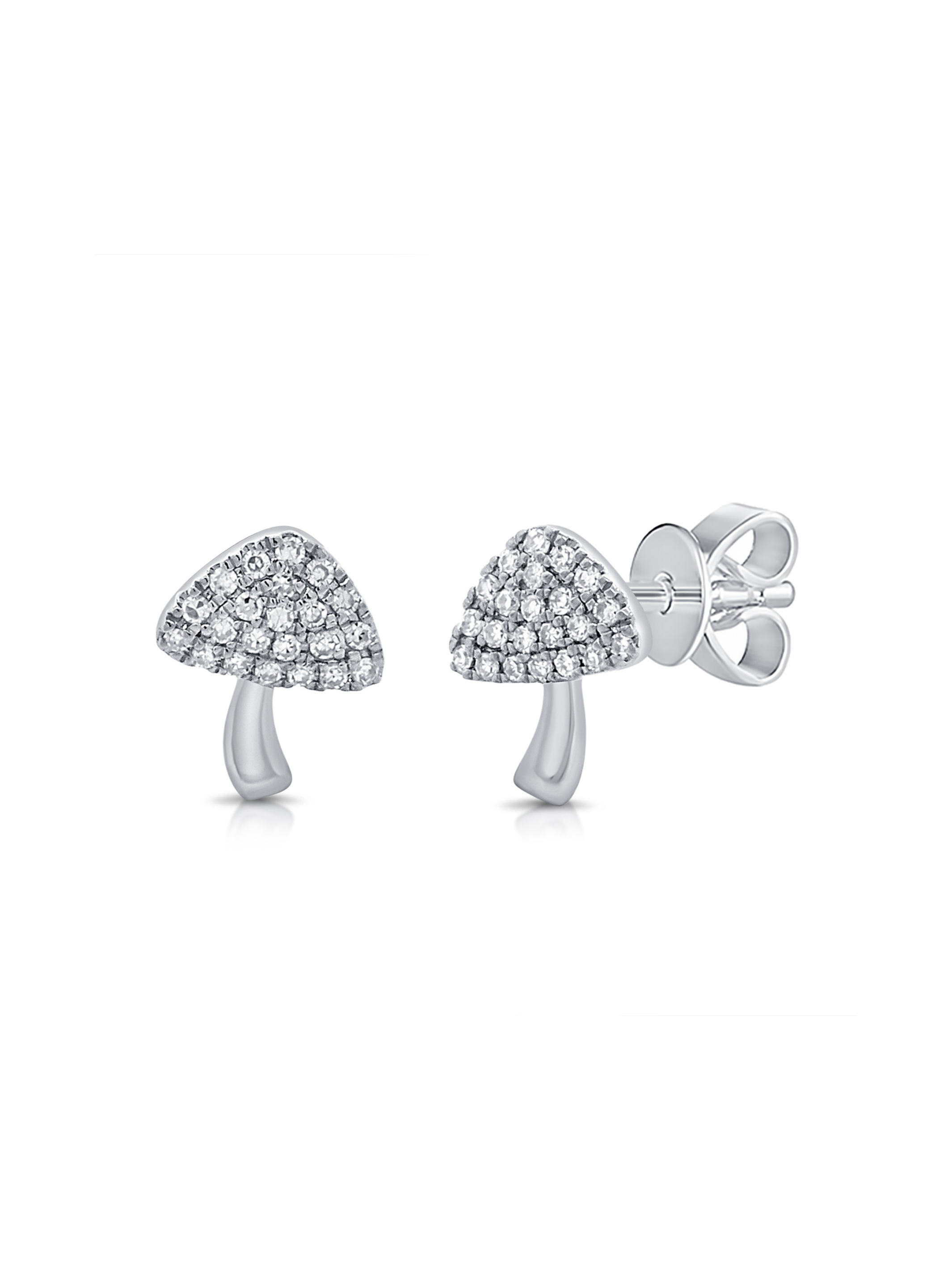 Mushroom Stud Earring 14K