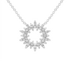 Sun Diamond Necklace 14K