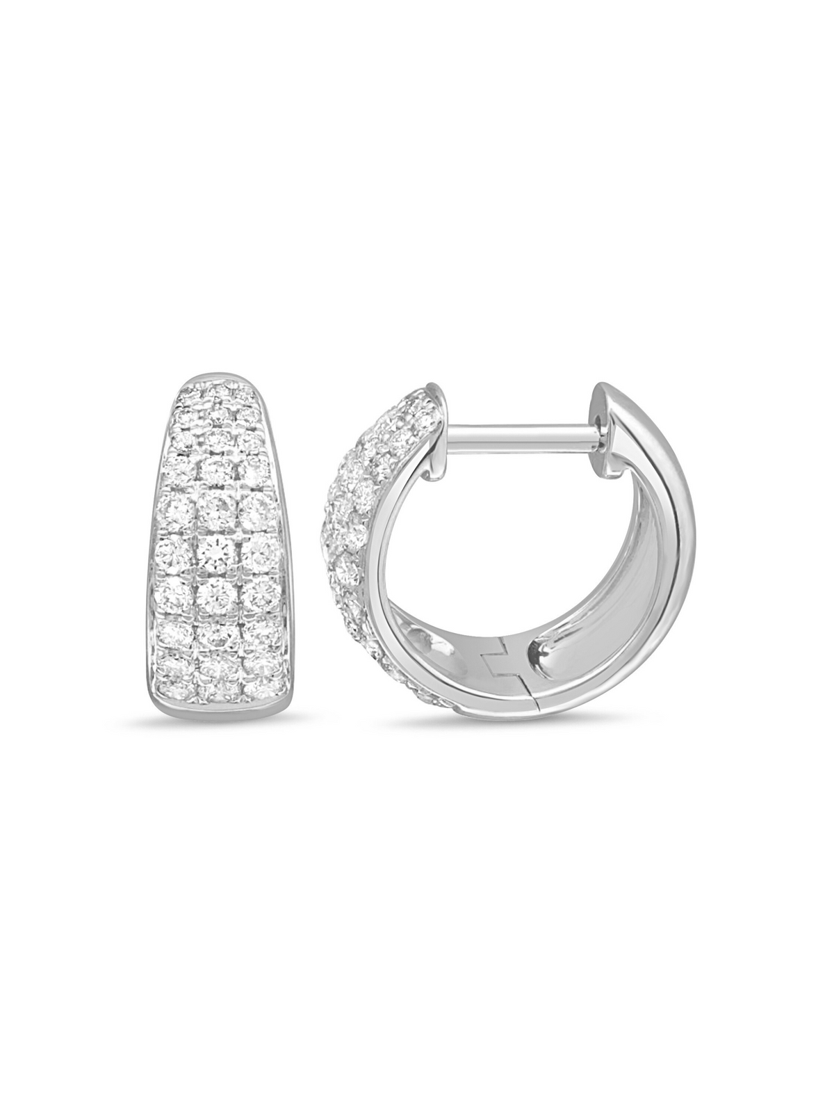 Brooklyn Diamond Huggie Earrings 14K