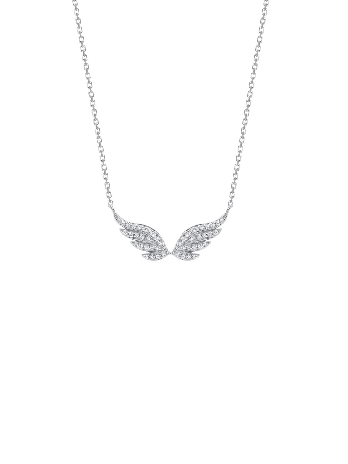 Angel Wing Diamond Necklace 14K - LeMel