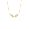 Angel Wing Diamond Necklace 14K - LeMel