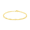 Ava Diamond and Paperclip Chain Bracelet 14K - LeMel