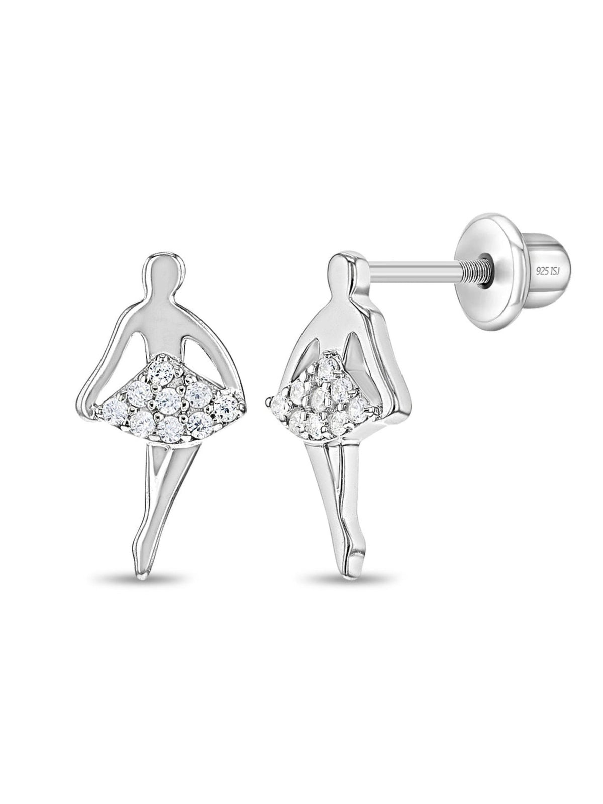 Ballerina CZ Stud Earrings - LeMel