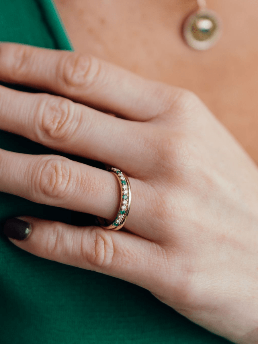 Birthstone Ring - May Emerald 14K - LeMel