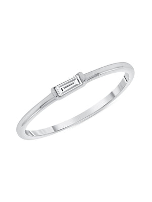 Bitsy Baguette Stack Ring 14K