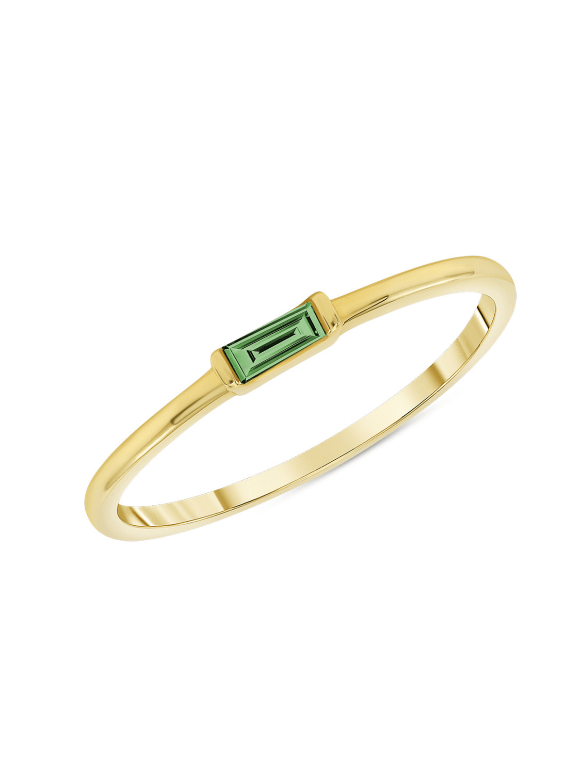 Bitsy Birthstone Ring - May Emerald 14K - LeMel