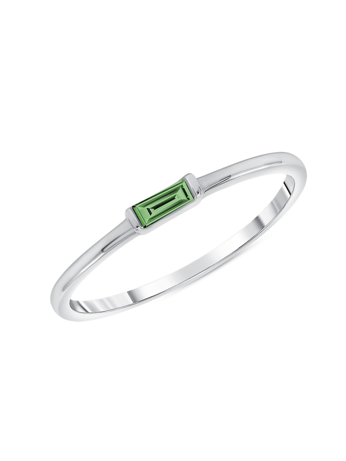 Bitsy Birthstone Ring - May Emerald 14K - LeMel