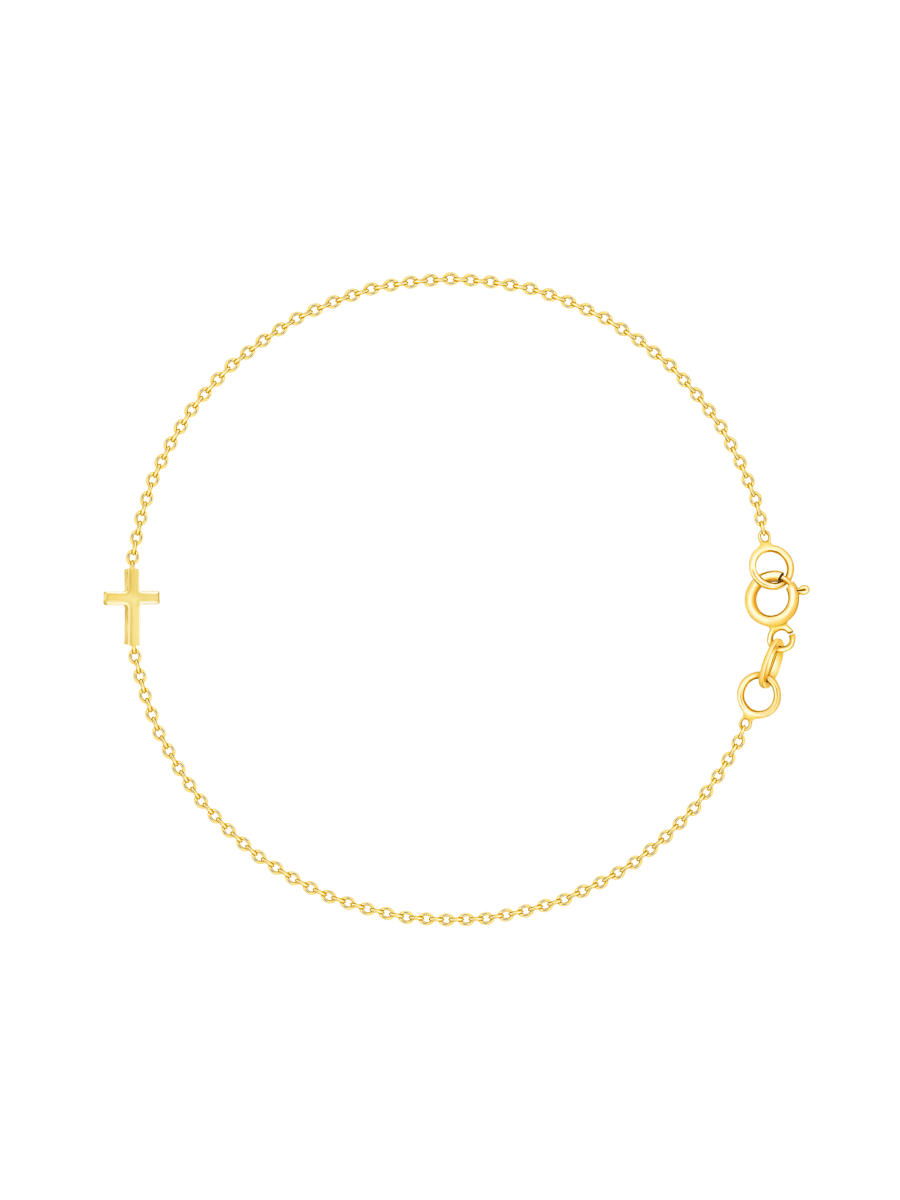 Blair Cross Bracelet 14K - LeMel