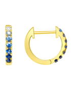 Blue Ombre Huggie 14K - LeMel