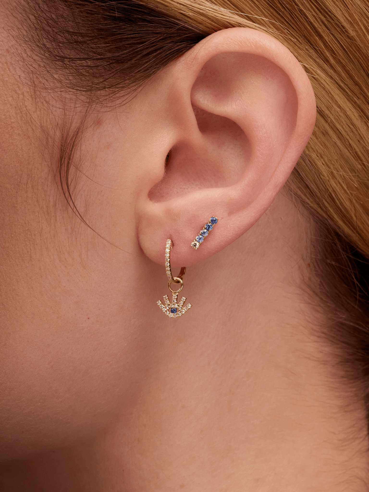 Blue 2025 ombre earrings