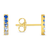 Blue Ombre Stud Earring 14K - LeMel
