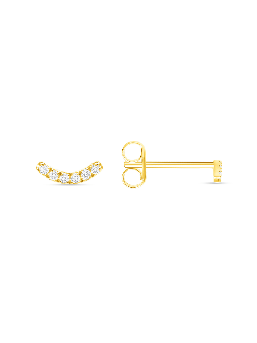 Bridge diamond stud earrings discount