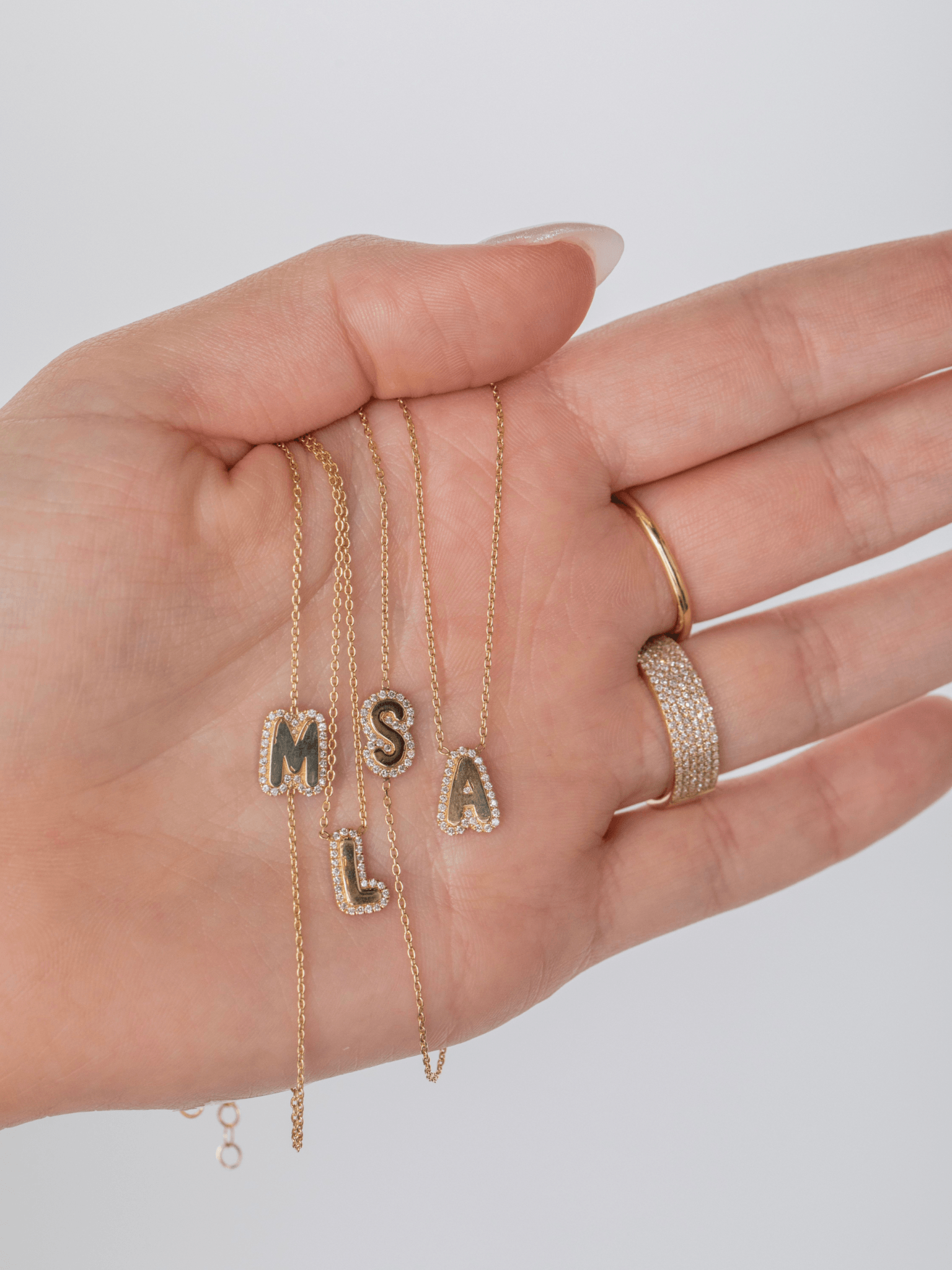 Bubble Letter Bracelet 14K LeMel LeMel