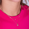 bubble letter necklace with the initial A 