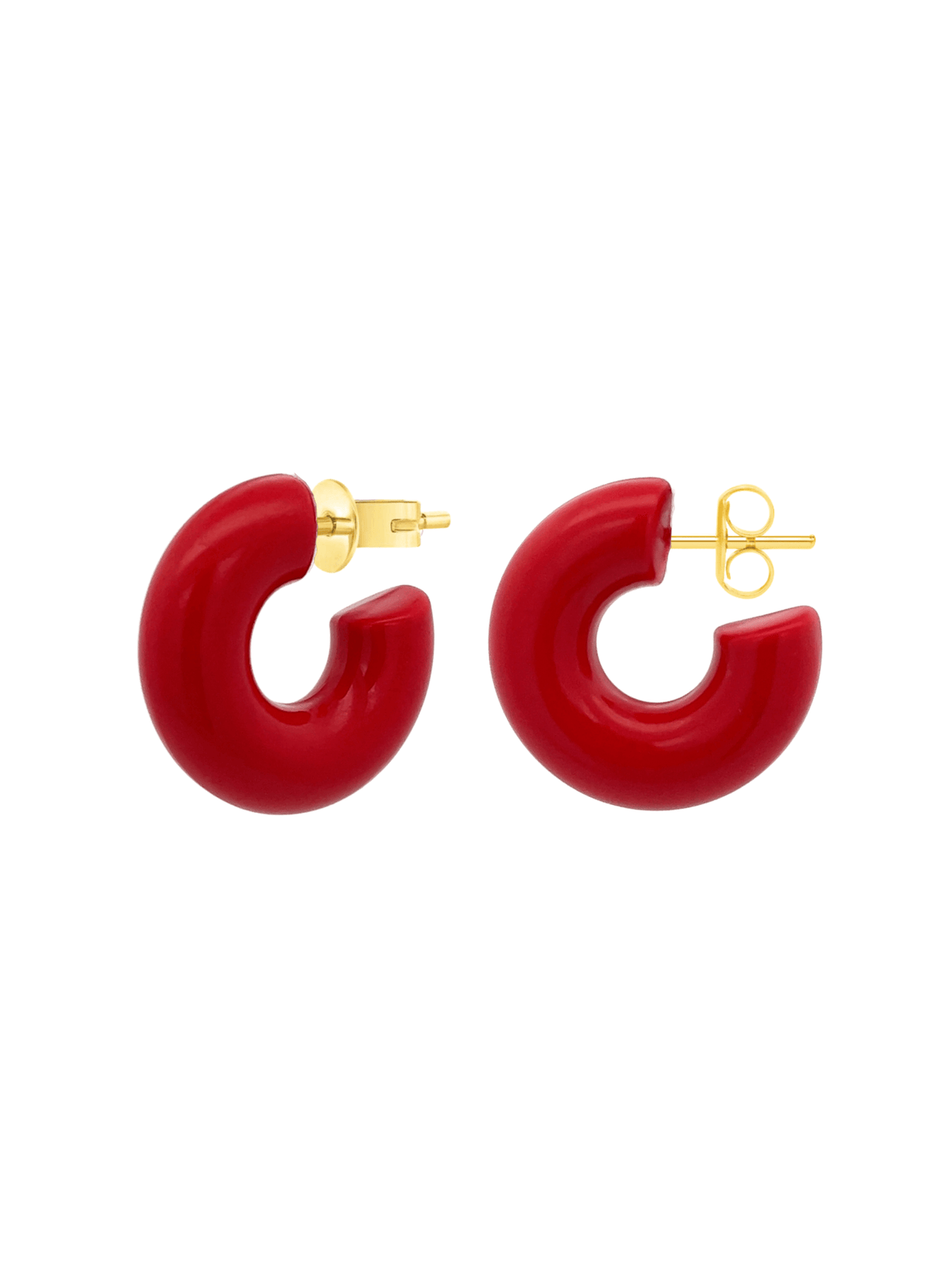 Cabo Colored Tube Hoops - LeMel