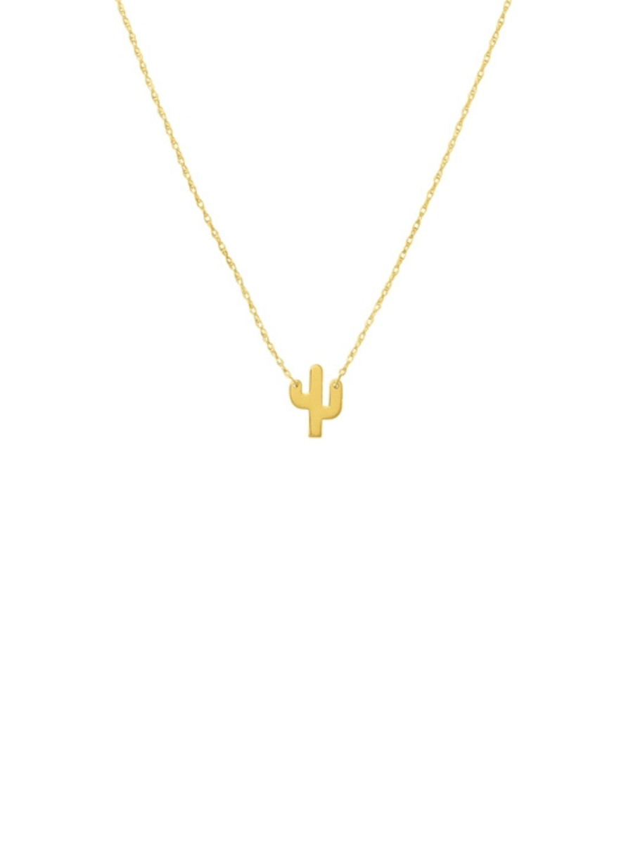 Cactus Necklace 14K - LeMel