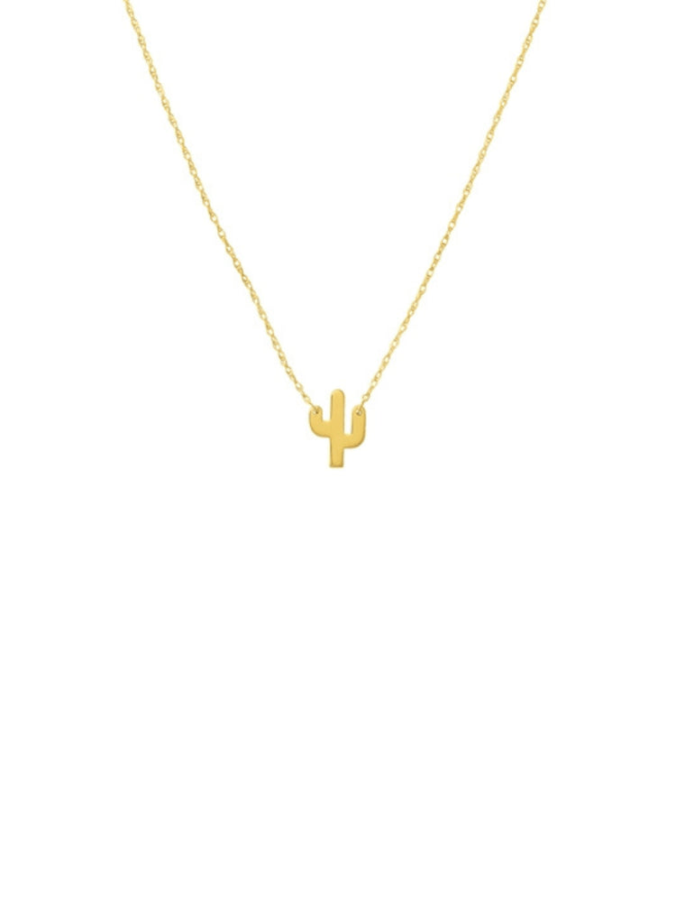 Cactus Necklace 14K