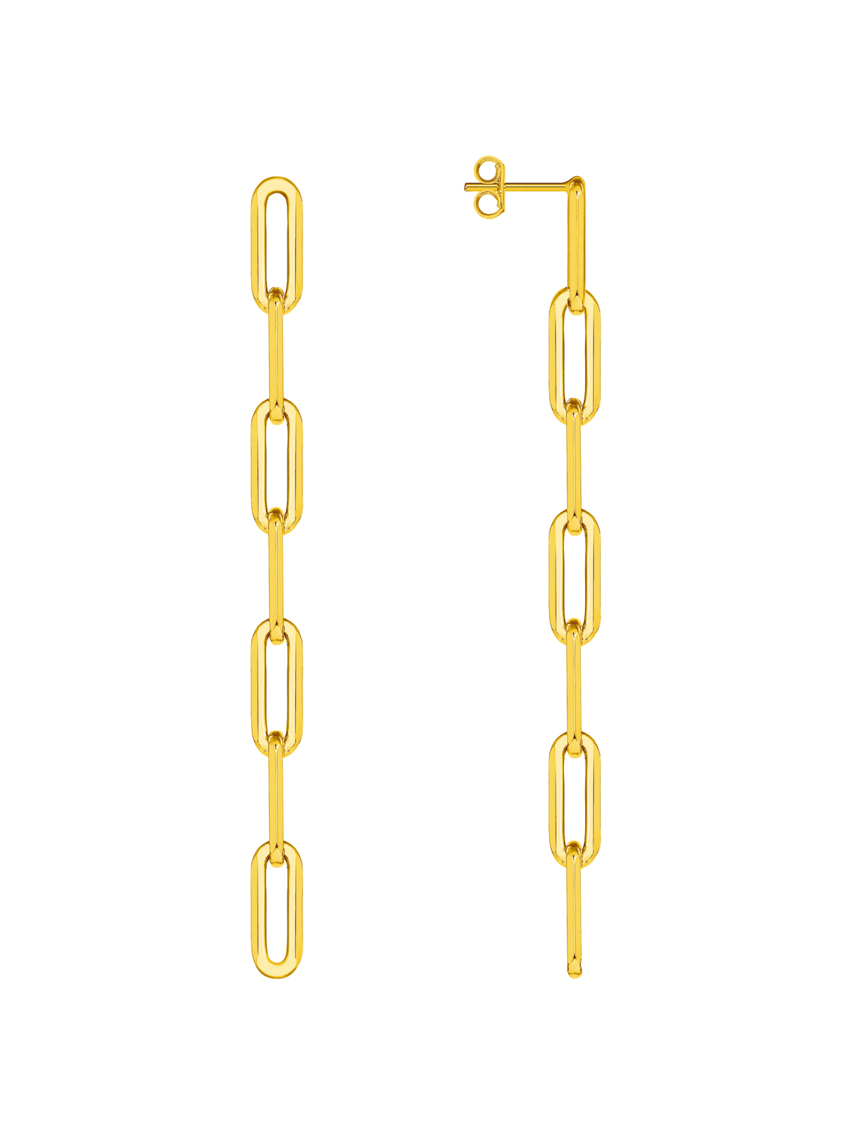Chain Link Dangle Earrings - LeMel
