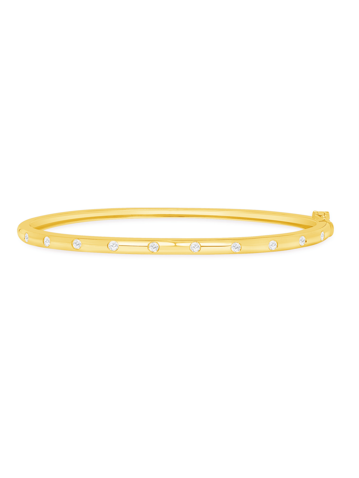 Charlotte Diamond Bangle 14K - LeMel