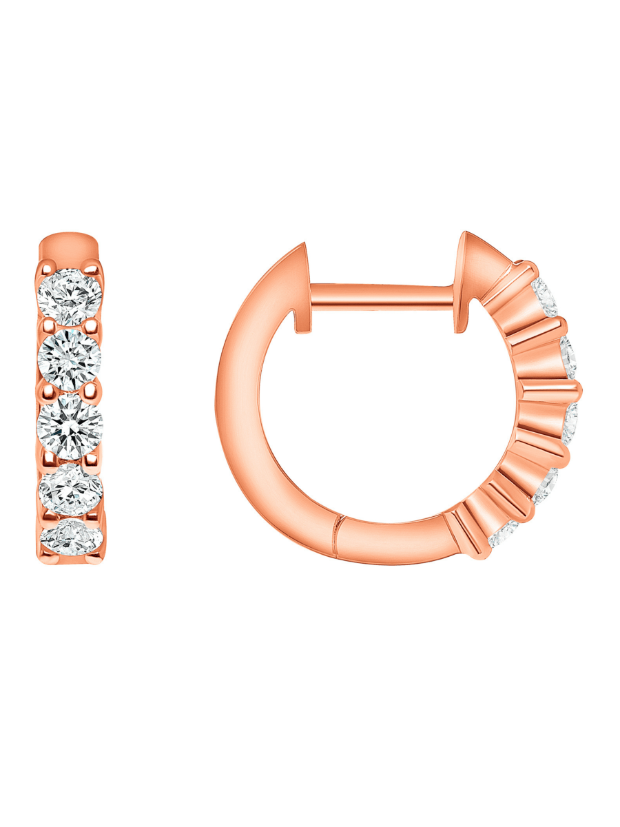 Chunky Diamond Huggie 14K - LeMel