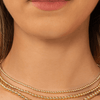 Gold beaded choker necklaces in different sizes