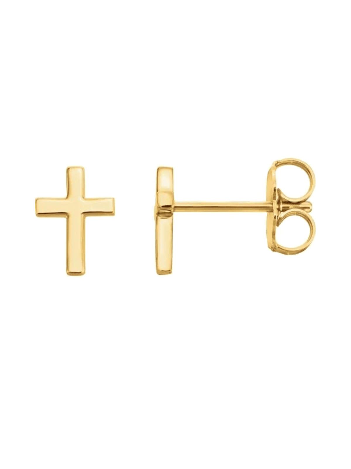 Cross Stud Earring 14K - LeMel
