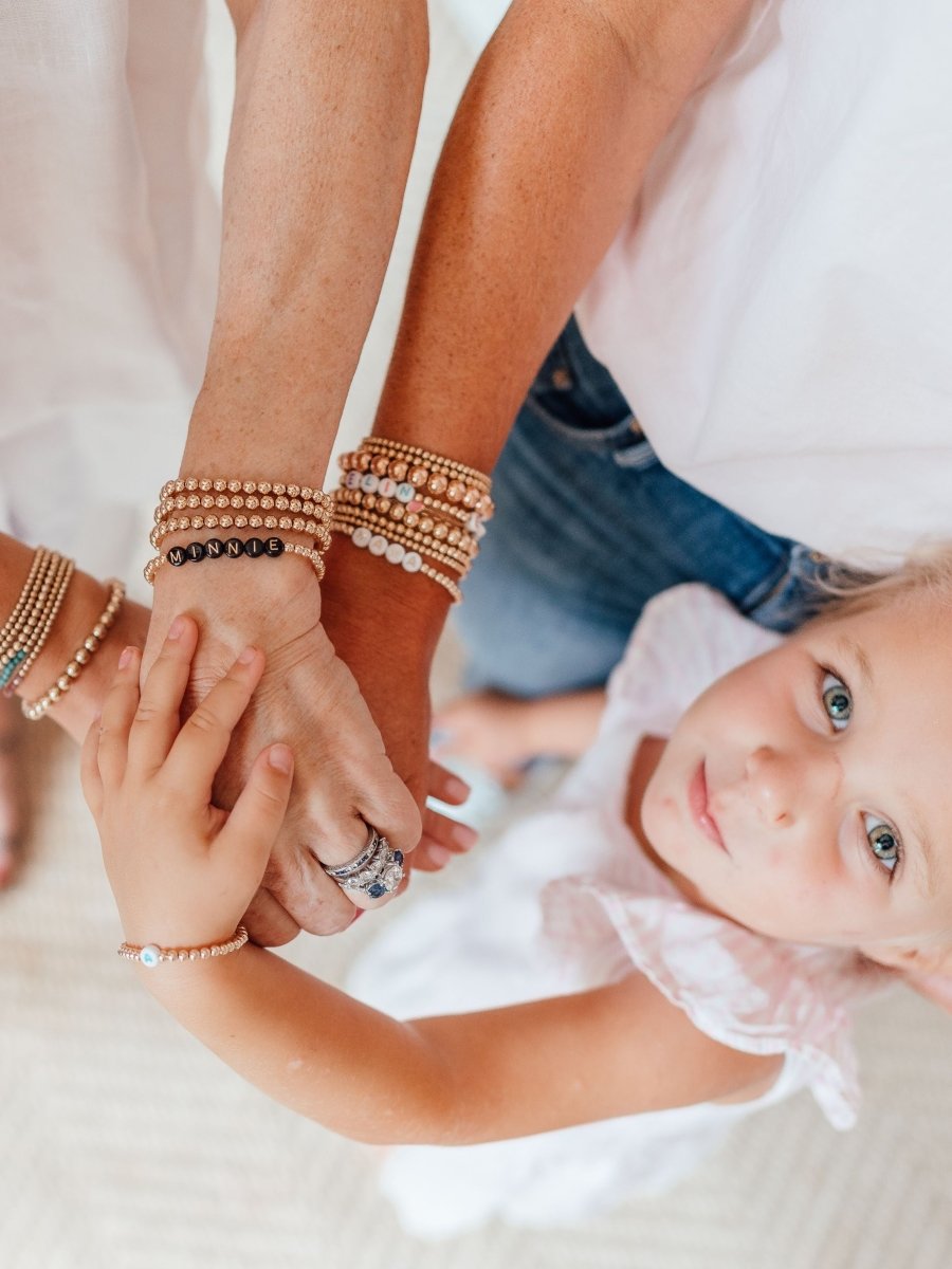 October Birthstone Baby Bracelet (3MM + 4MM beads) – gemsbylaura