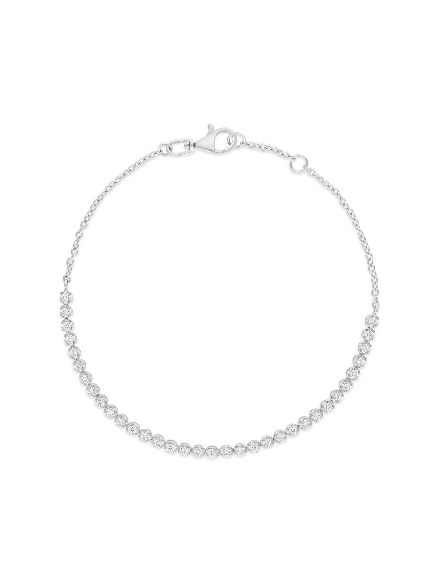 Diamond Bezel Chain Bracelet 14K - LeMel