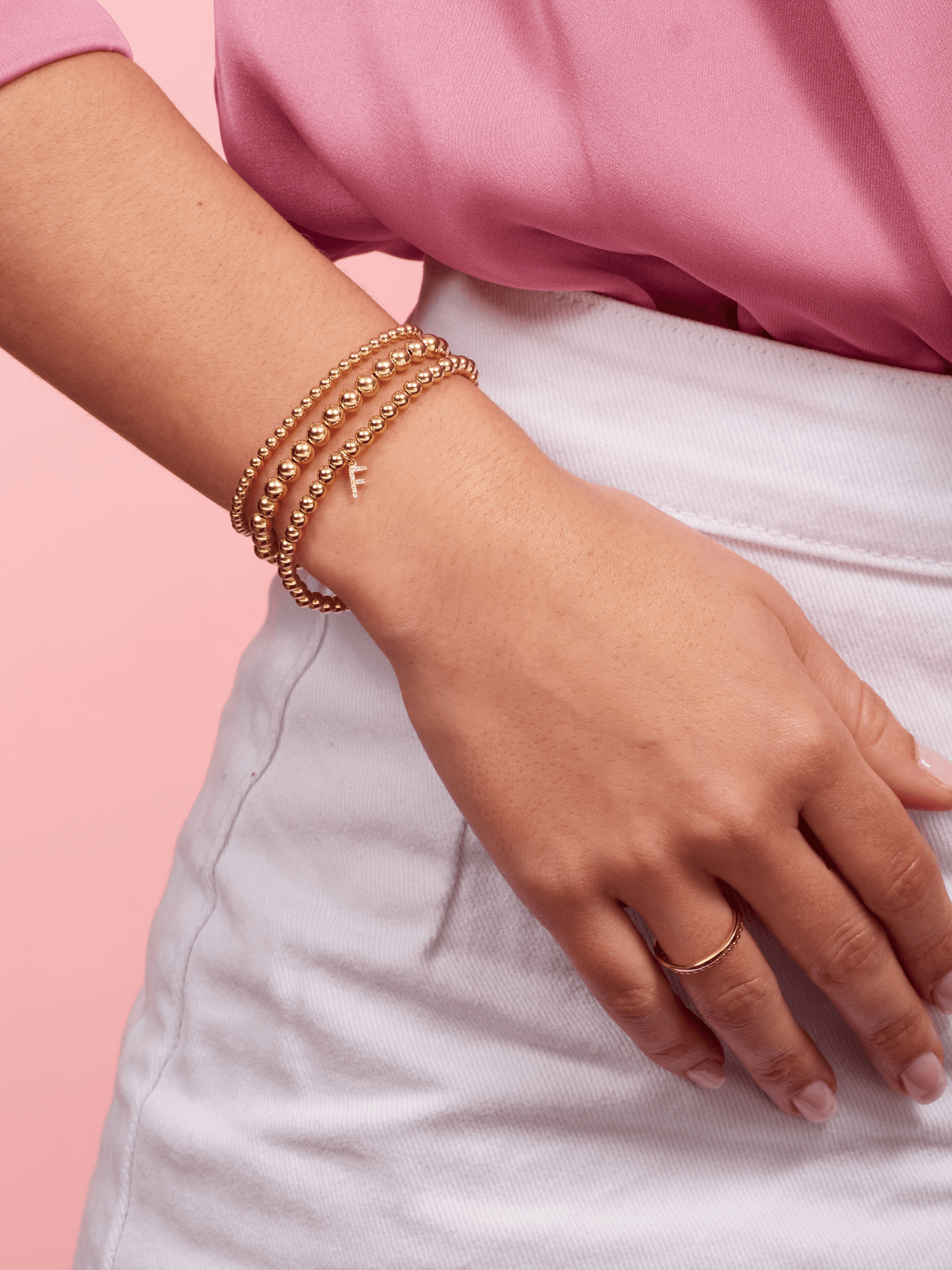 Everyday Stretch Bracelet - 3mm | Lemel XSmall - 6 / Rose