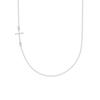 Diamond Sideways Cross Necklace 14K - LeMel