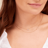 Diamond Sideways Cross Necklace 14K - LeMel