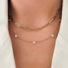 Diamond Star Layering Necklace 14K - LeMel