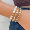 Ella Pearl Stretch Bracelet - 10mm - LeMel