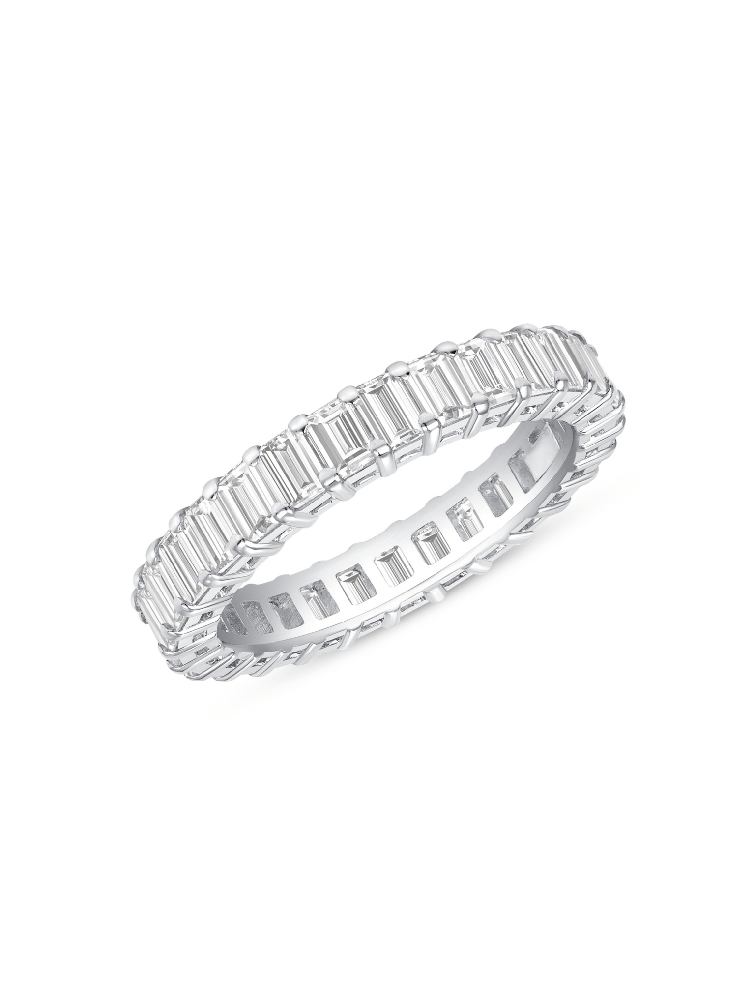 Emerald Cut Eternity Band 14K - LeMel