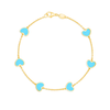 Endless Heart Turquoise Bracelet 14K - LeMel