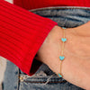Endless Heart Turquoise Bracelet 14K - LeMel