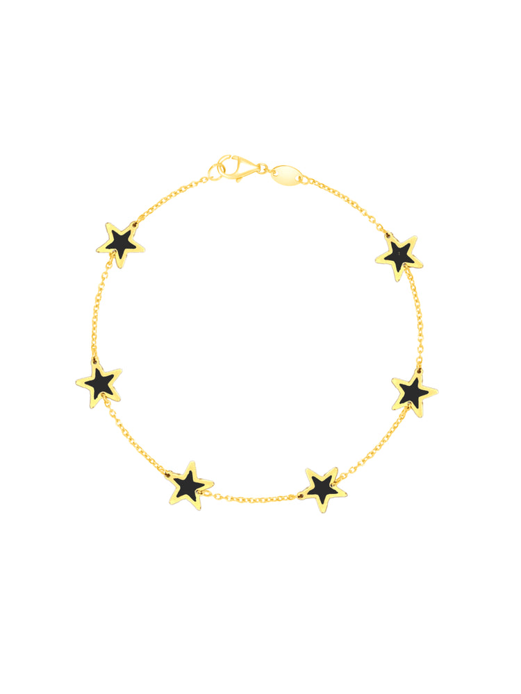 Endless Star Pink Bracelet 14K