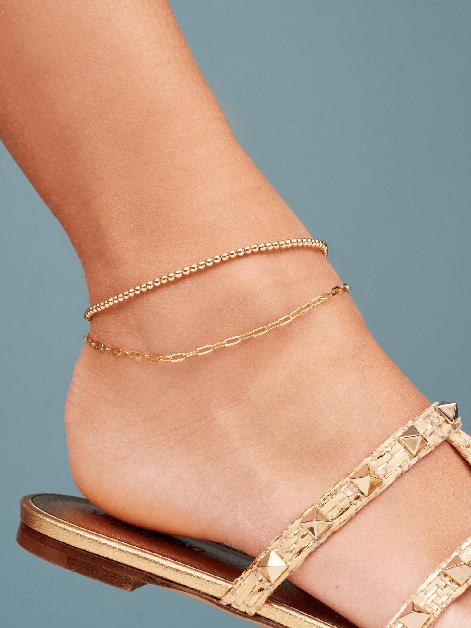 Dane Anklet | Ankle bracelets gold, Anklet, Anklets