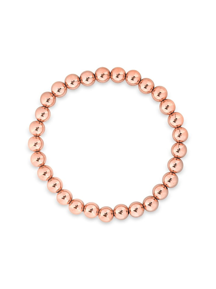 Rose Gold Everyday Stretch Bracelet - 6mm