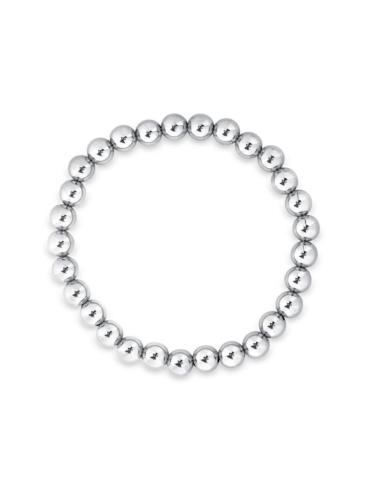 Silver Everyday Stretch Bracelet - 6mm