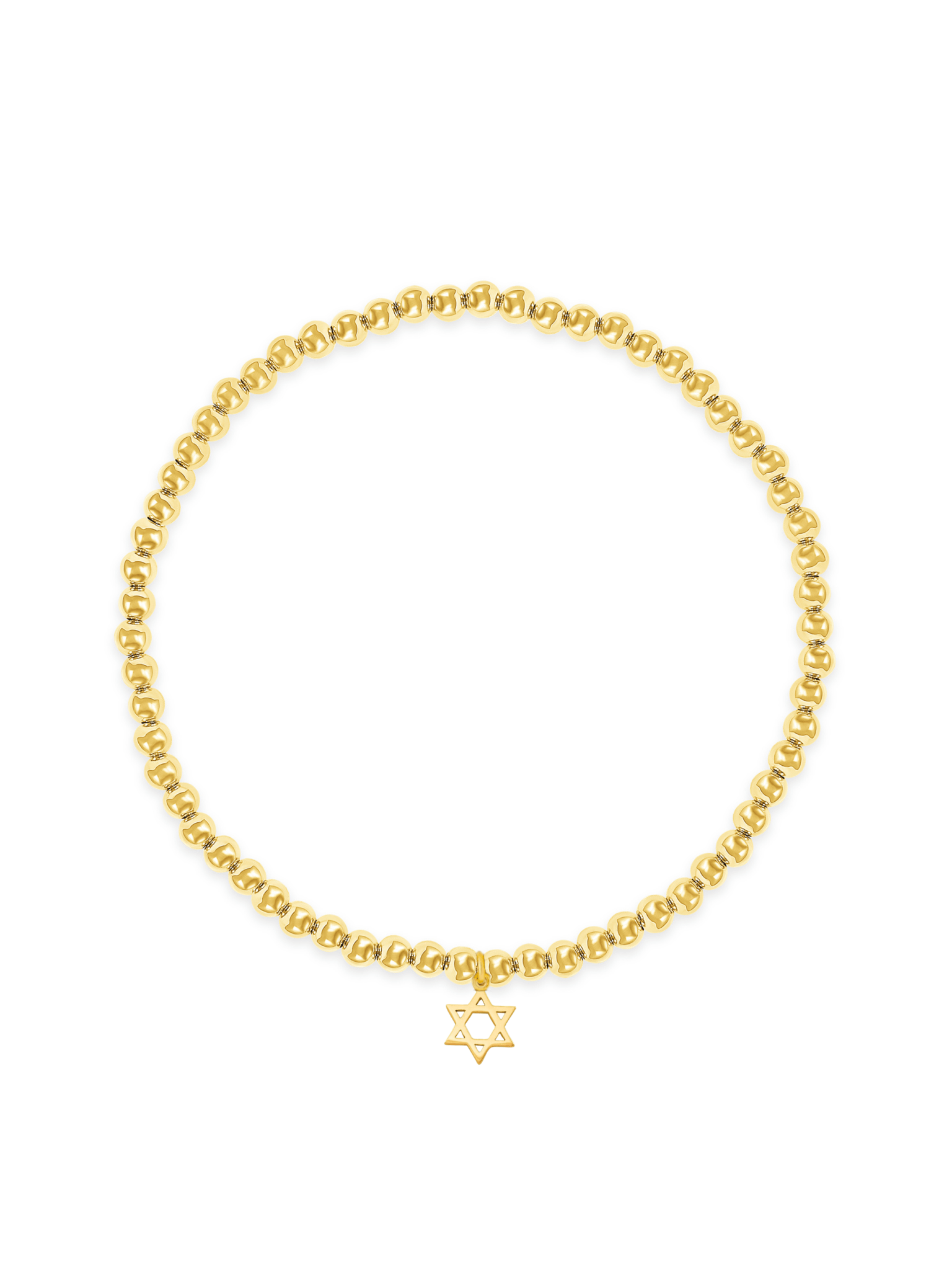 Everyday Stretch Bracelet with Star of David Charm - LeMel