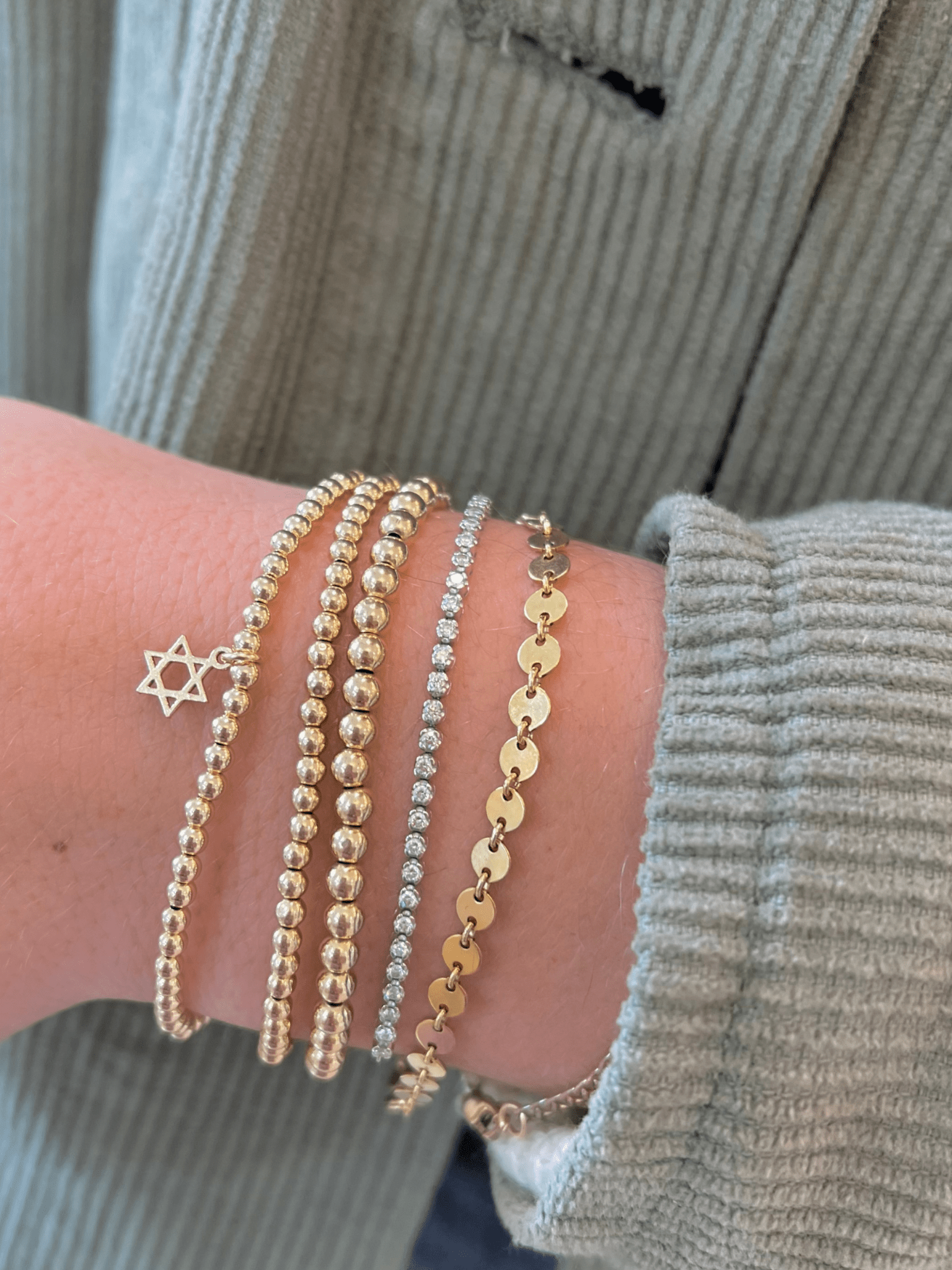 Star of david bracelet discount