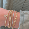 Everyday Stretch Bracelet with Star of David Charm - LeMel