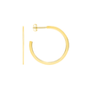 Flat Gold Hoops - LeMel