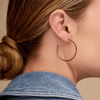 Flat Gold Hoops - LeMel