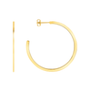 Flat Gold Hoops - LeMel
