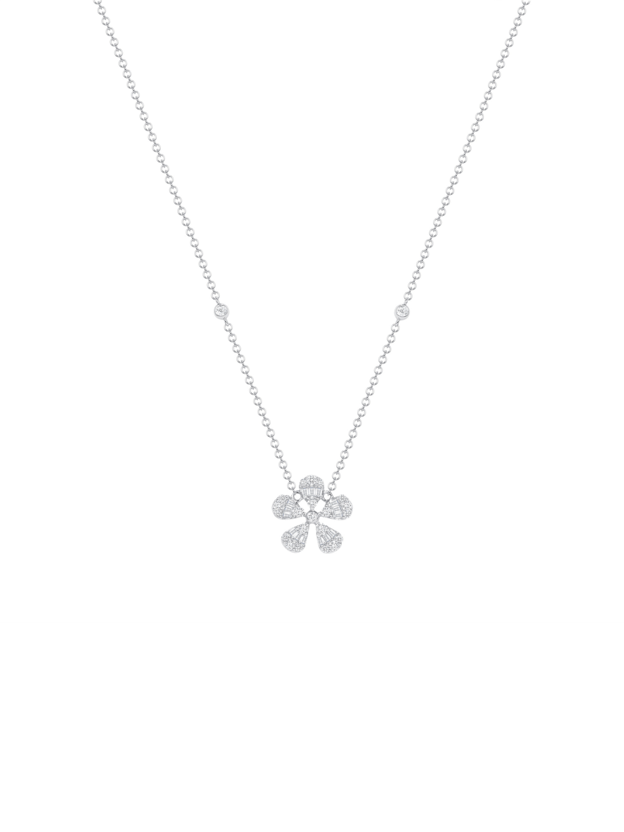 Florence Single Diamond Necklace 14K - LeMel