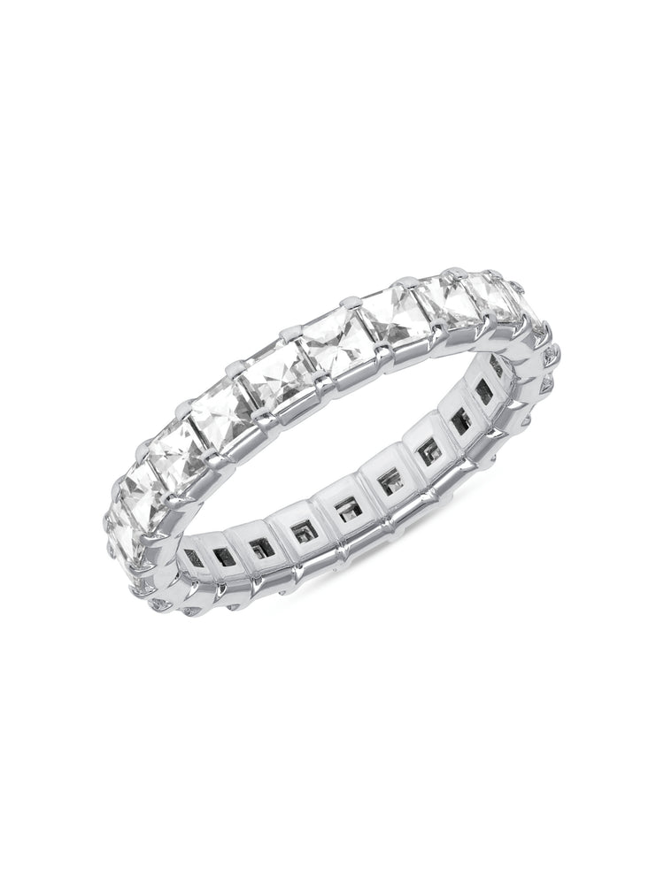 French Cut Diamond Eternity Band 18K